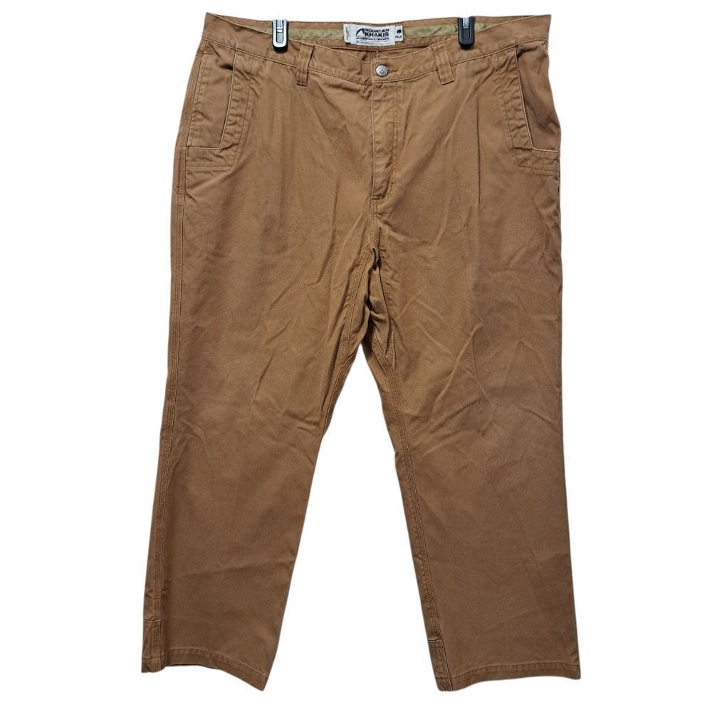 Mountain Khakis Mens Ranch Outerwear Relaxed Fit Size 42 X 30 Brown